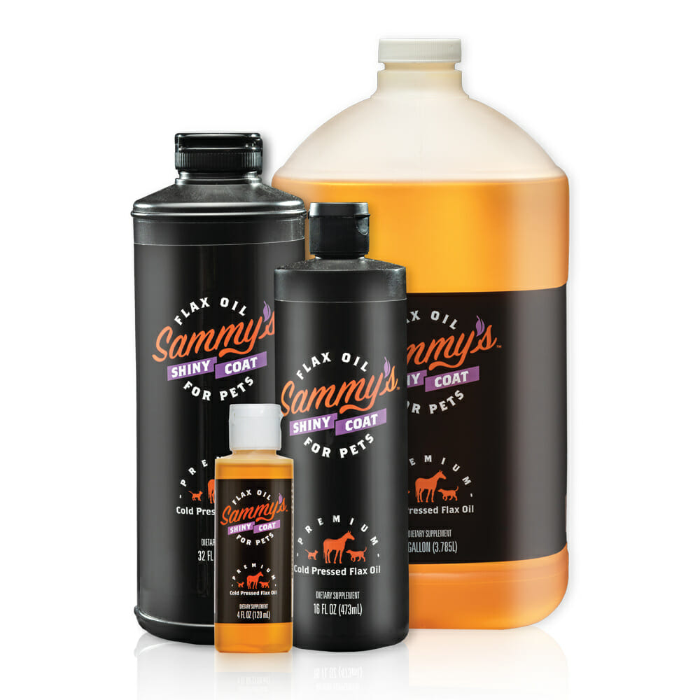 Sammy's Shiny Coat Flax Seed Oil para gatos con cáncer
